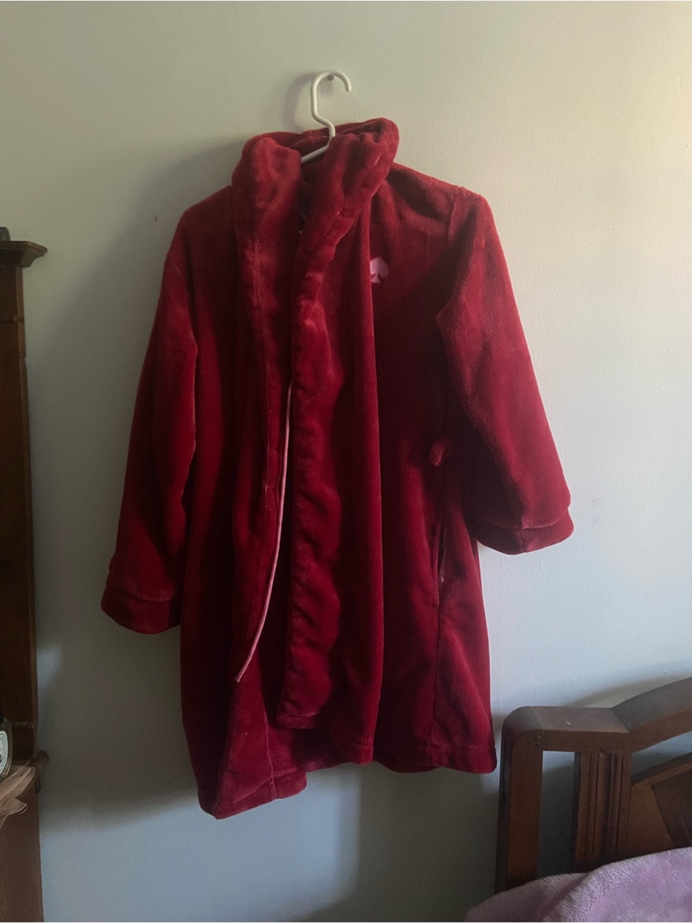 Kate Spade Red Bathrobe fuzzy Sleep robe